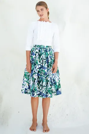 Lana Skirt Cotton Stretch (Vintage Iris)