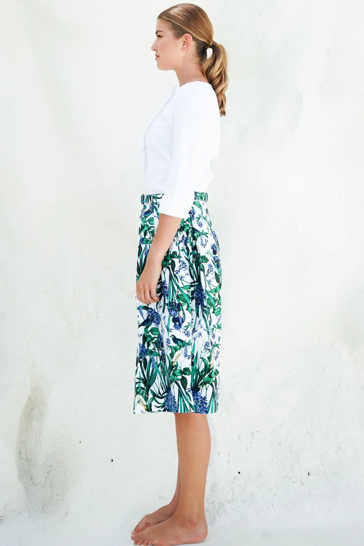 Lana Skirt Cotton Stretch (Vintage Iris)
