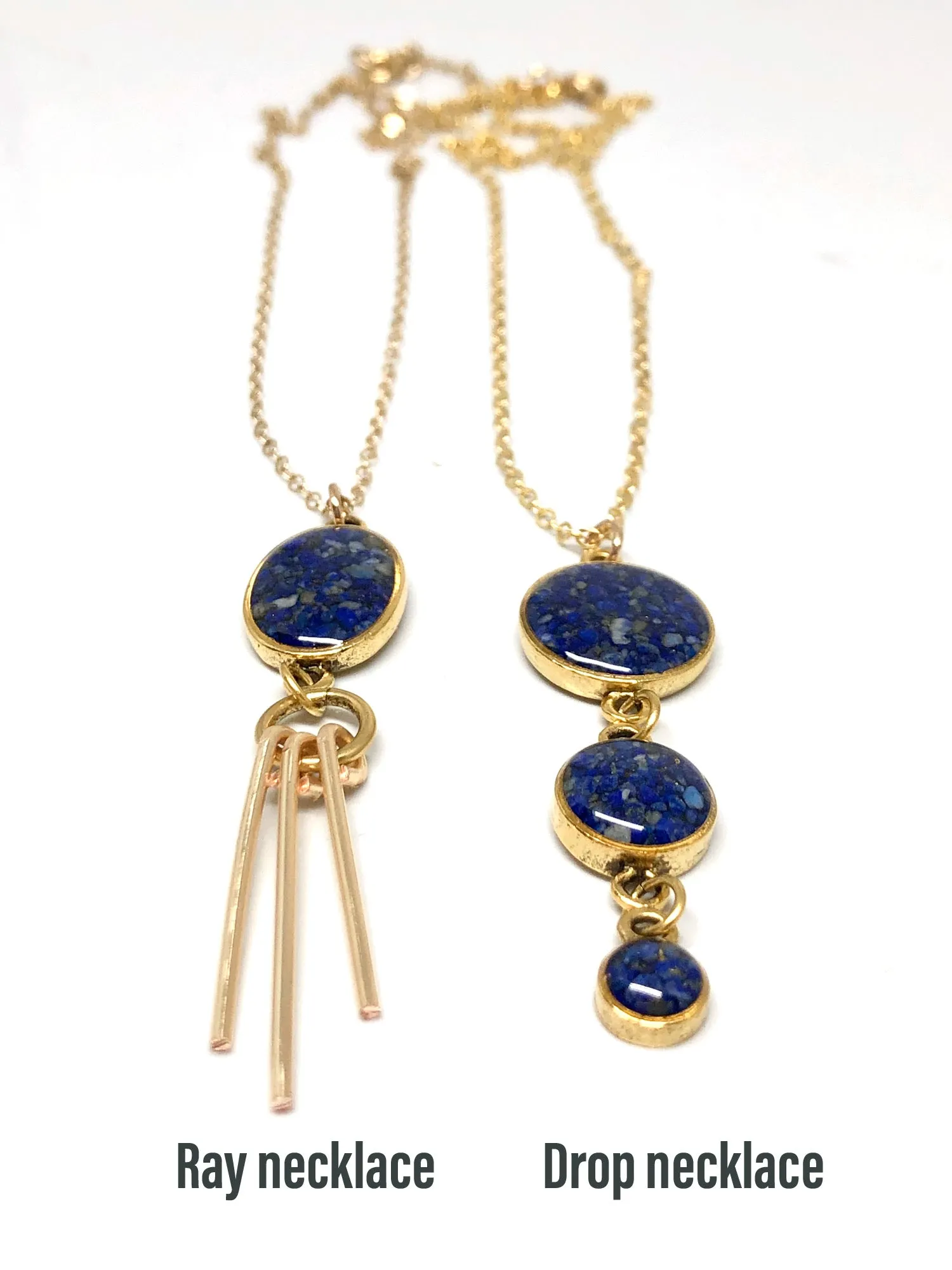 Lapis Lazuli Drops Necklace