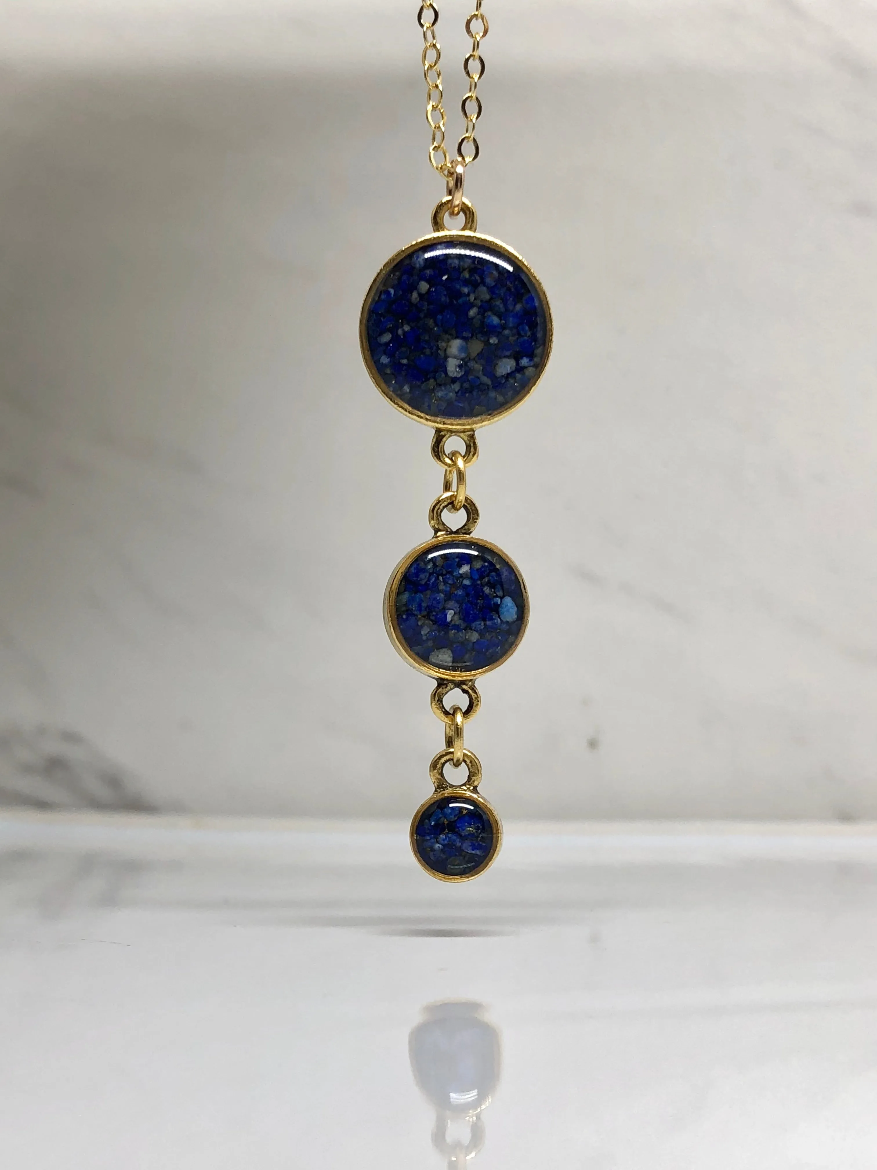 Lapis Lazuli Drops Necklace