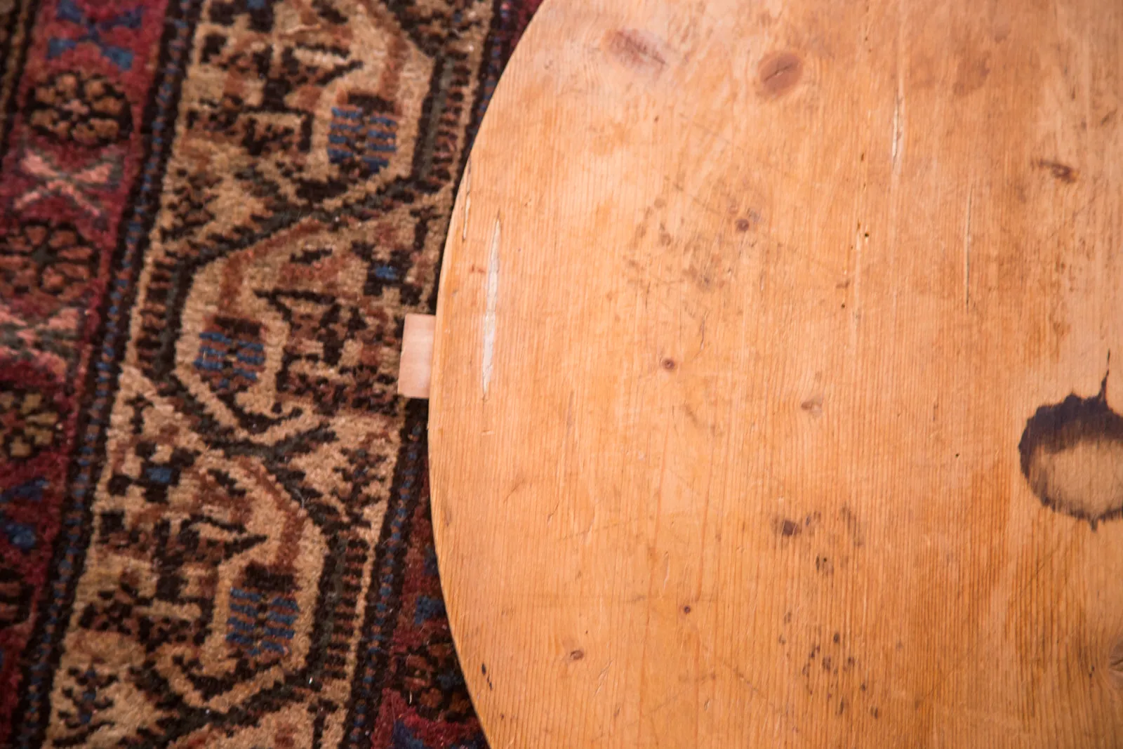 Large Vintage Wooden Pizza Serving Board