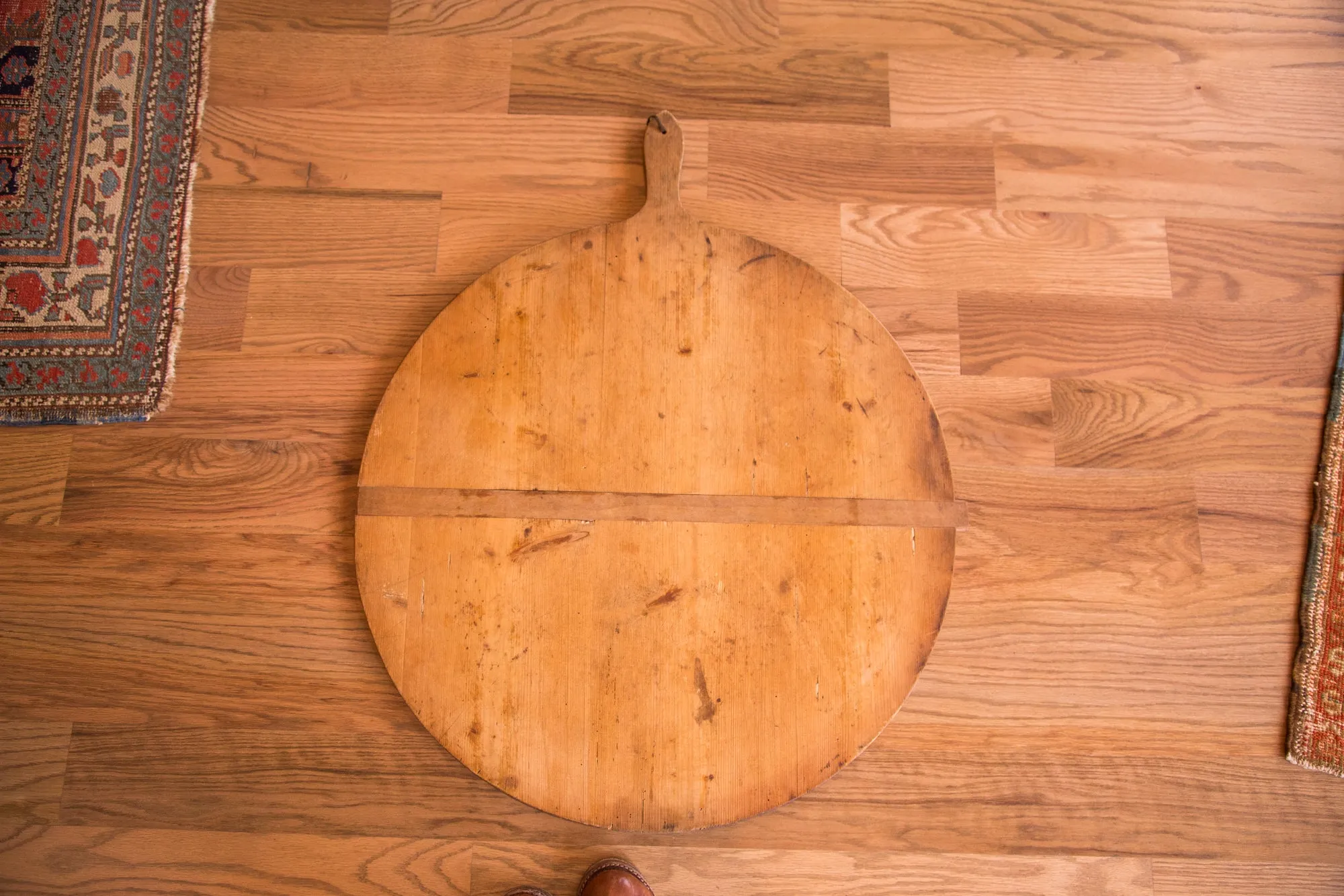 Large Vintage Wooden Pizza Serving Board