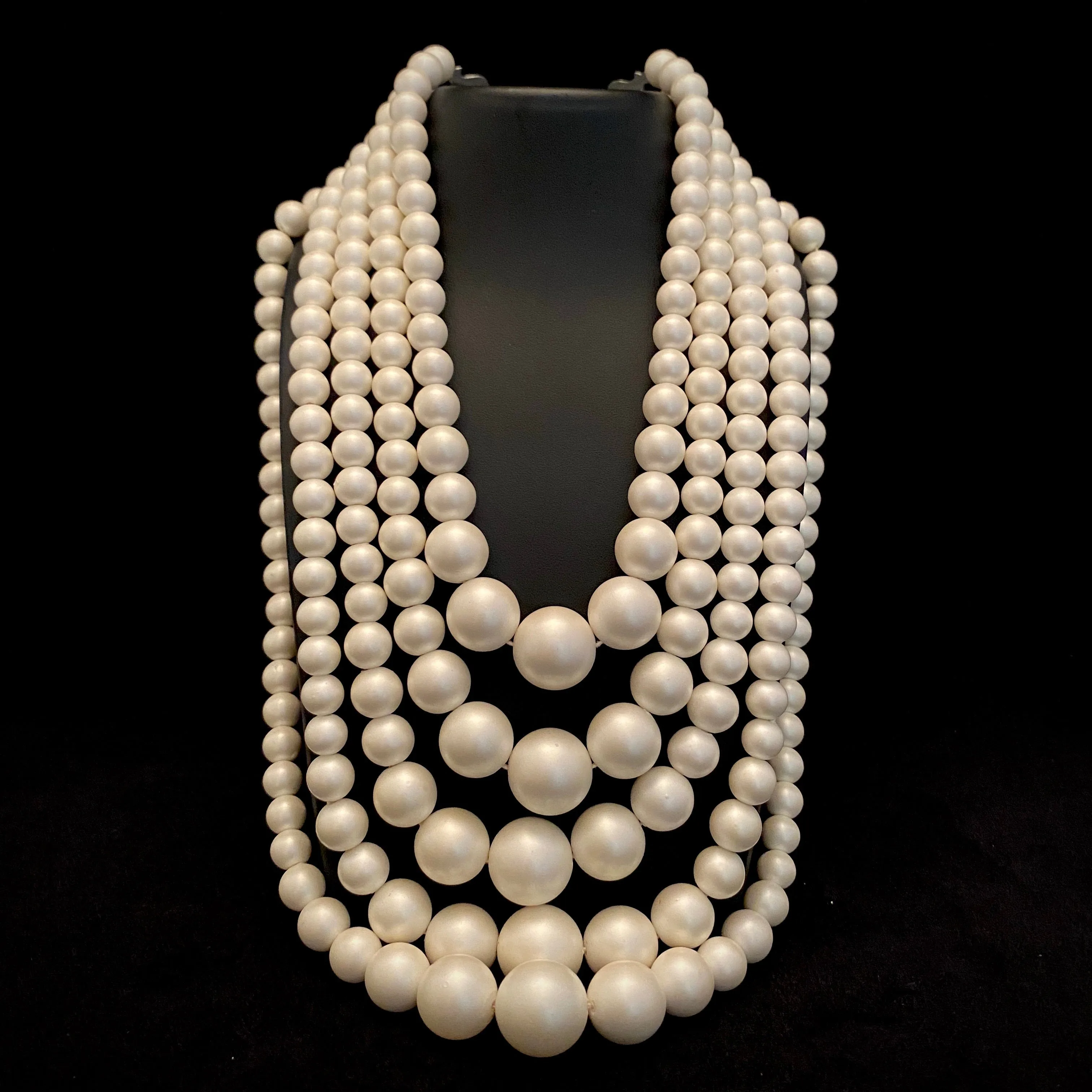 Late 50s/ Early 60s 5 Strand Bead Necklace
