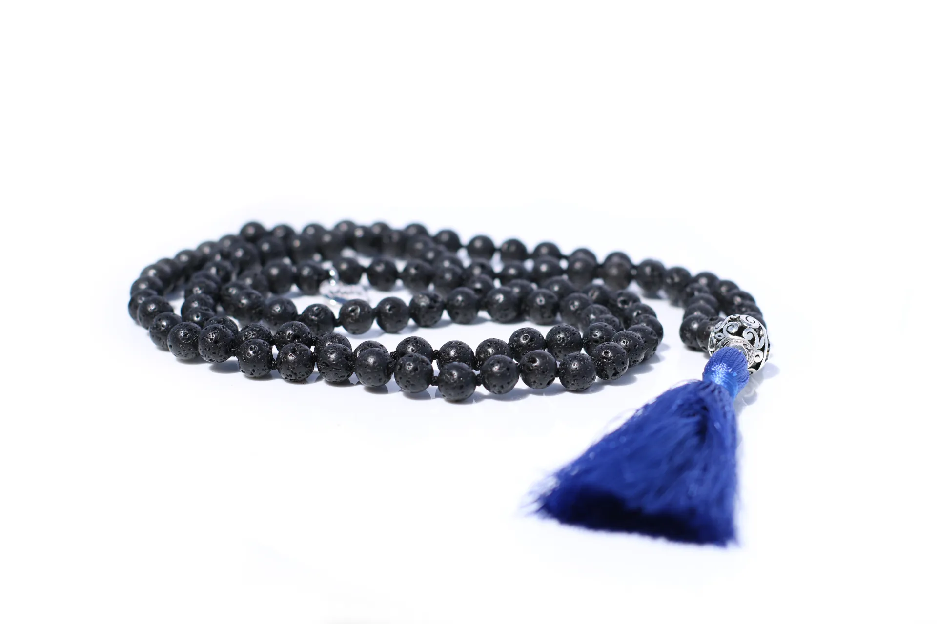 Lava Rock Mala Beads Necklace
