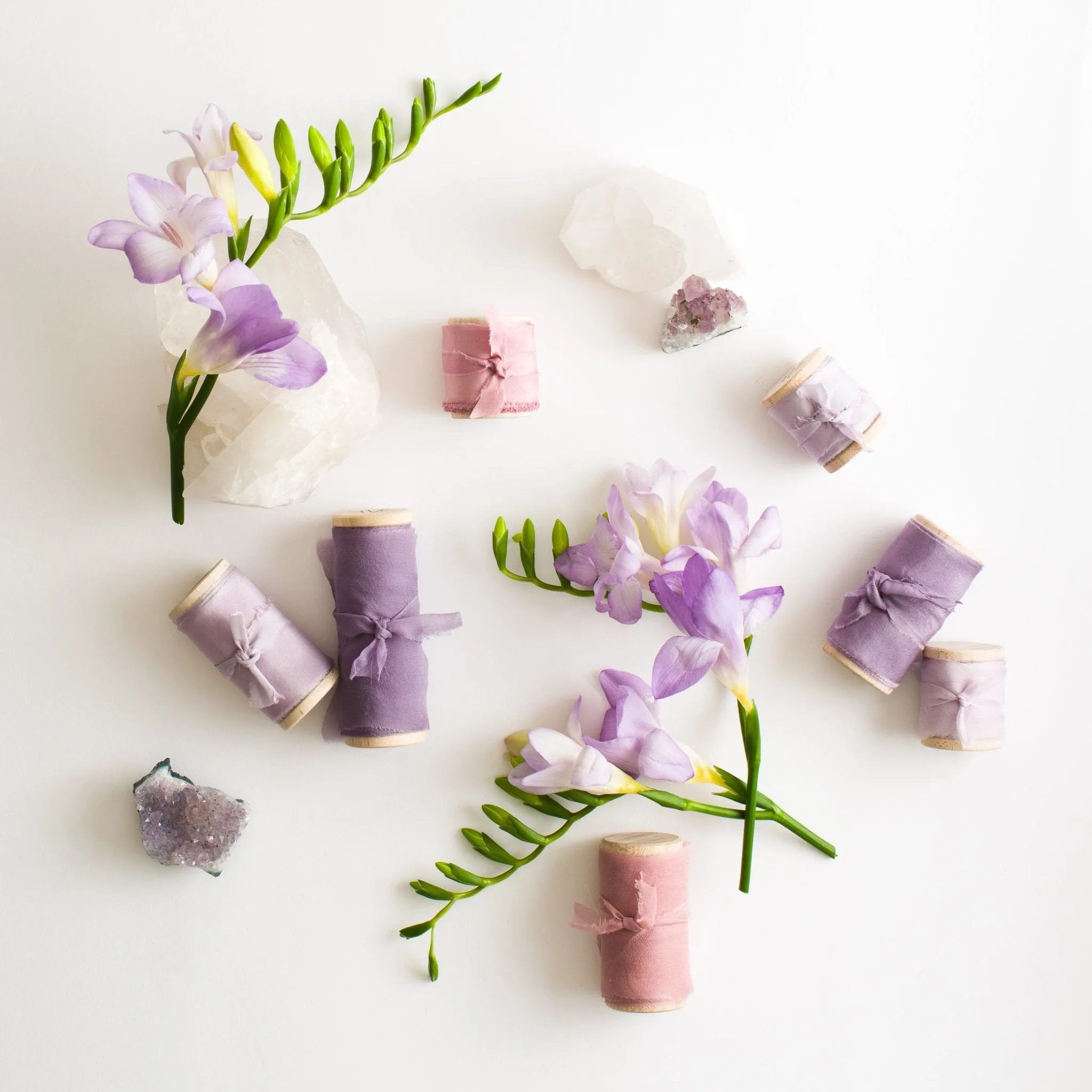 Lavender Habotai Silk Ribbon