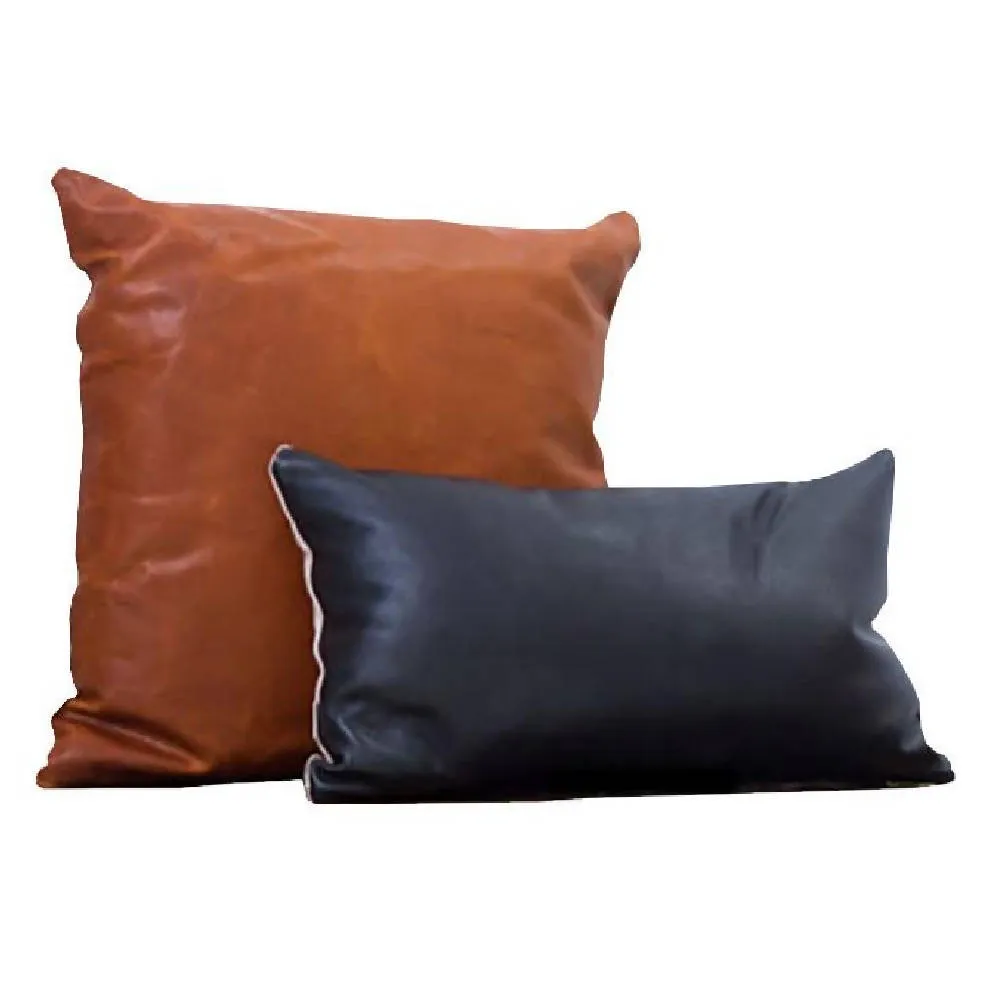 Leather Pillow Cover