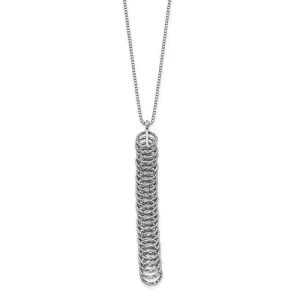 Leslie Sterling Silver Polished Fancy Necklace