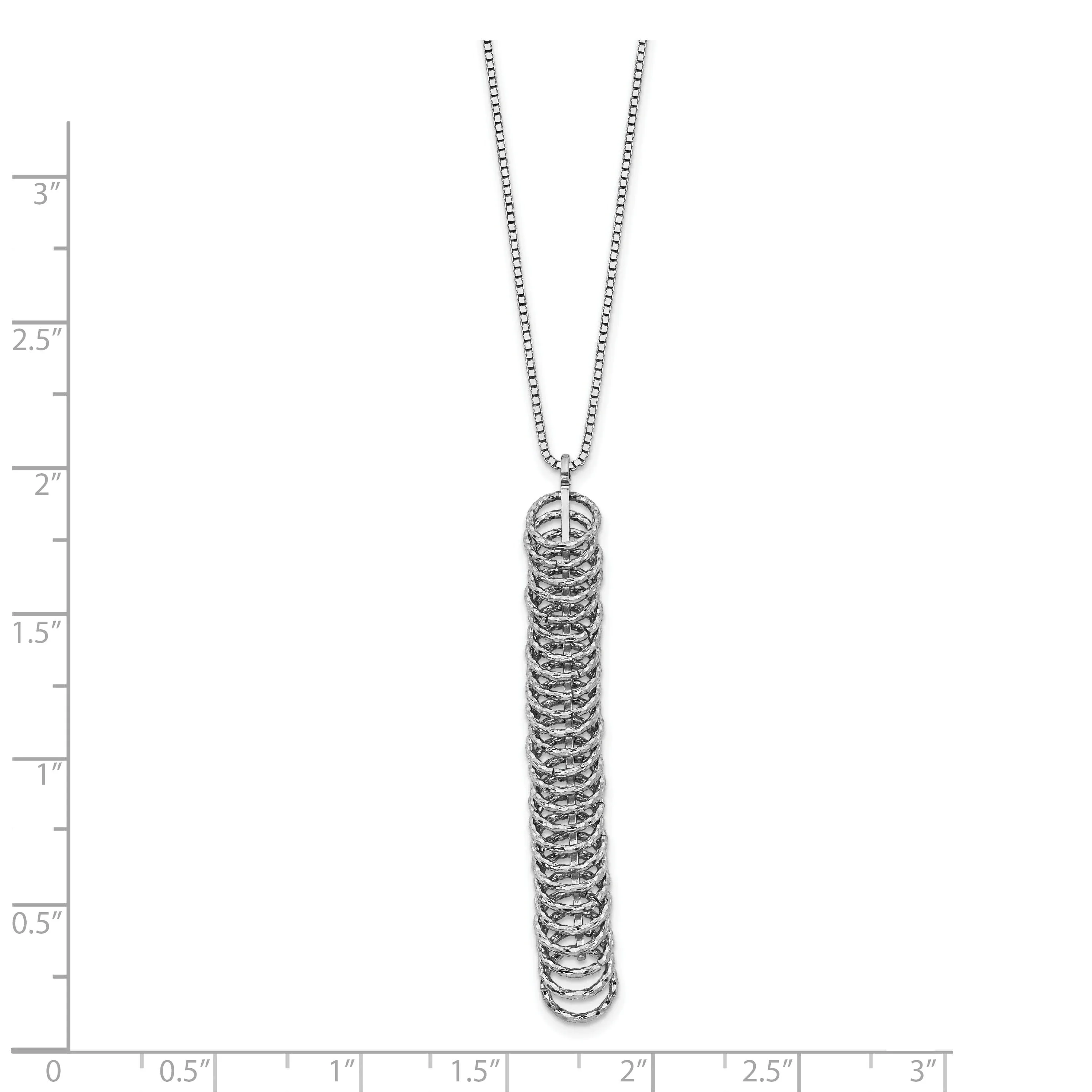 Leslie Sterling Silver Polished Fancy Necklace