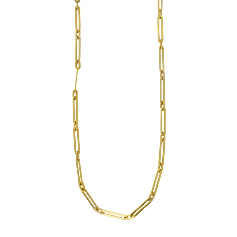 Let's Link Up Chain Necklace in Gold - 18" L