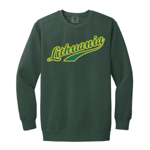 Lithuania - Men/Women Unisex Soft-Washed Crewneck Sweatshirt