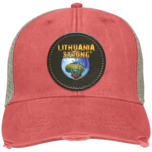 Lithuania Strong - Distressed Ollie Cap - Circle Patch