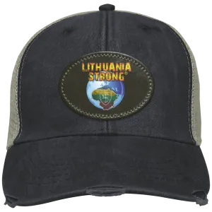 Lithuania Strong - Distressed Ollie Cap - Oval Patch