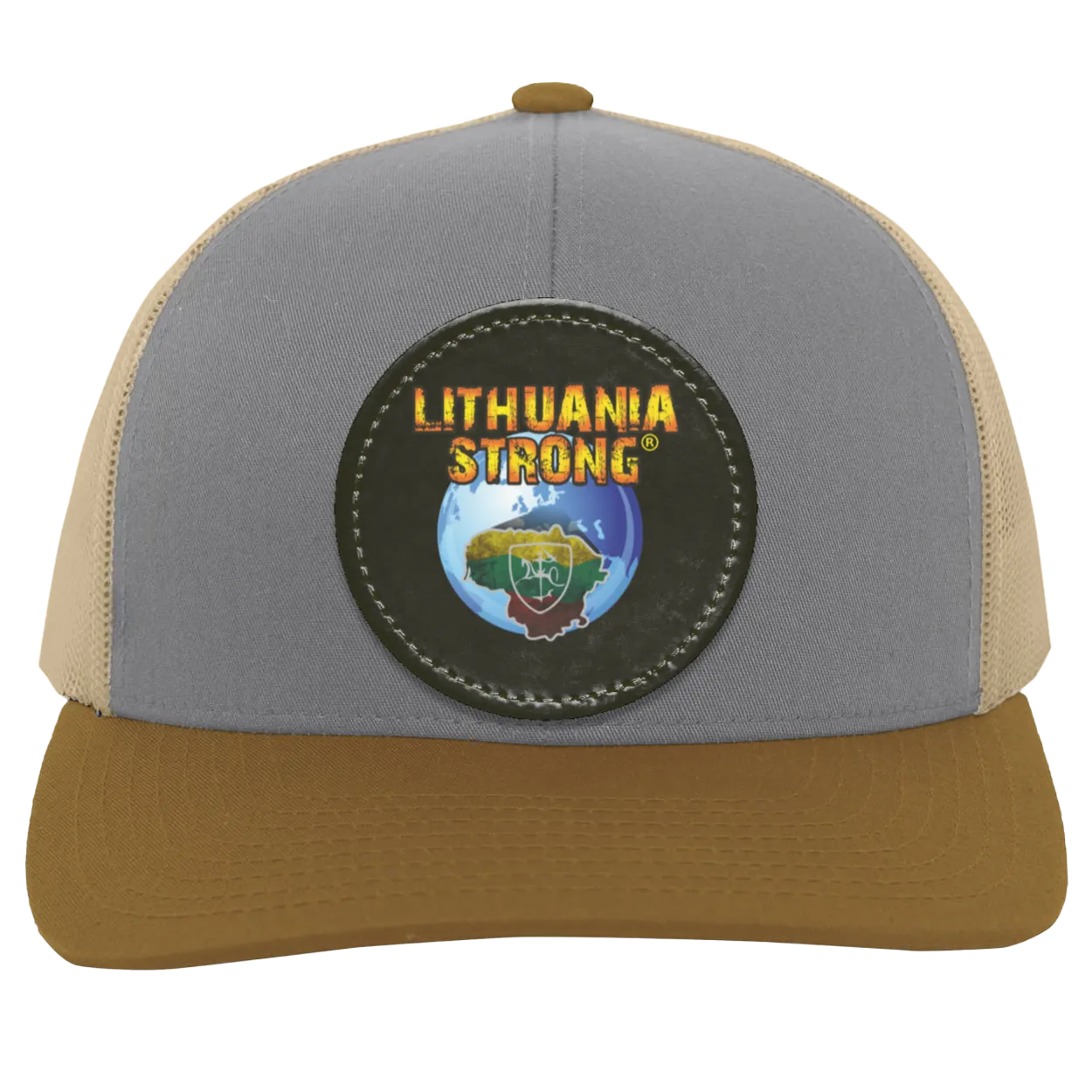 Lithuania Strong - Trucker Snap Back - Circle Patch