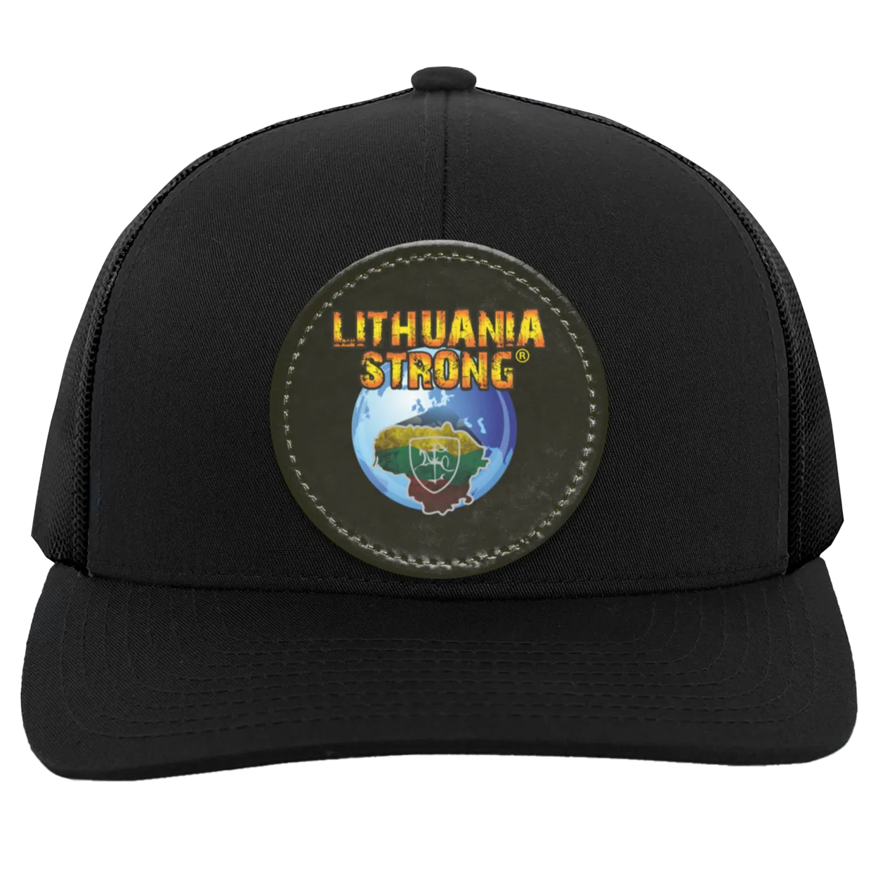 Lithuania Strong - Trucker Snap Back - Circle Patch