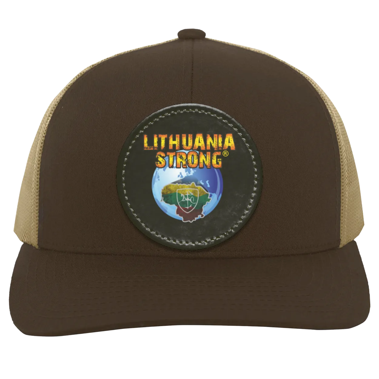 Lithuania Strong - Trucker Snap Back - Circle Patch