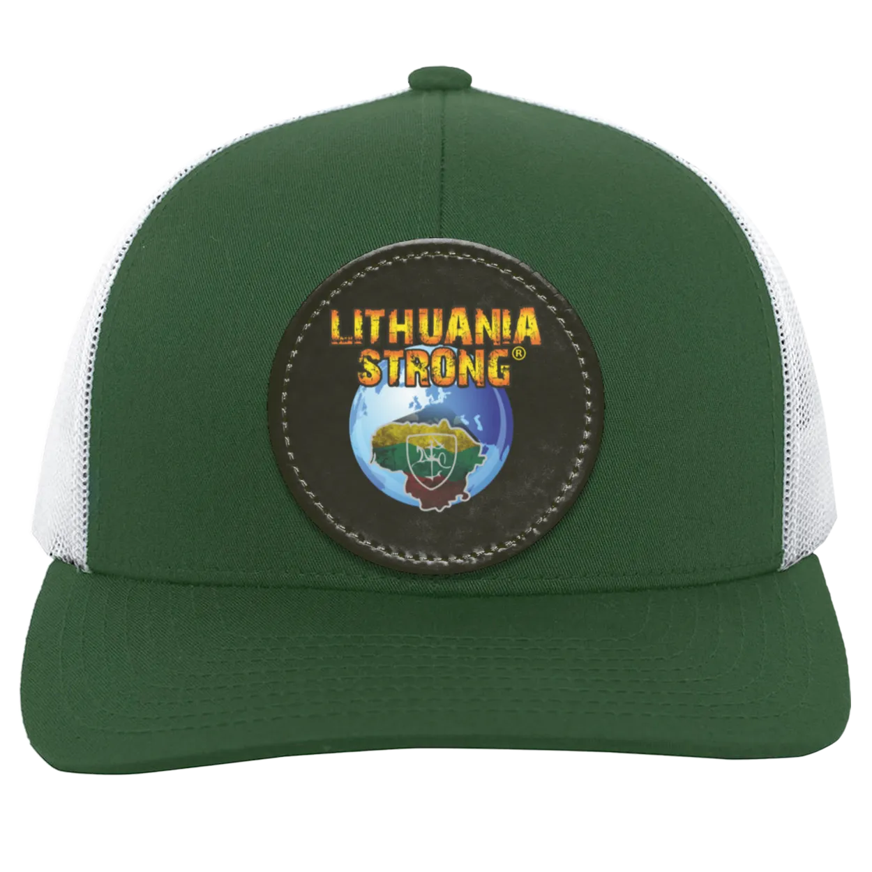 Lithuania Strong - Trucker Snap Back - Circle Patch