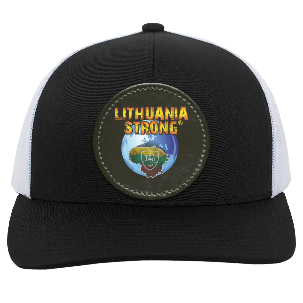 Lithuania Strong - Trucker Snap Back - Circle Patch