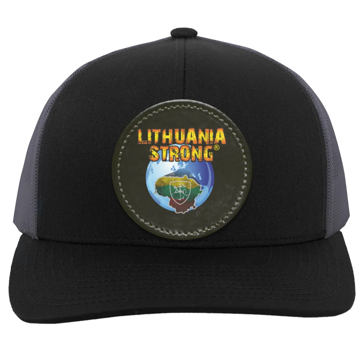 Lithuania Strong - Trucker Snap Back - Circle Patch