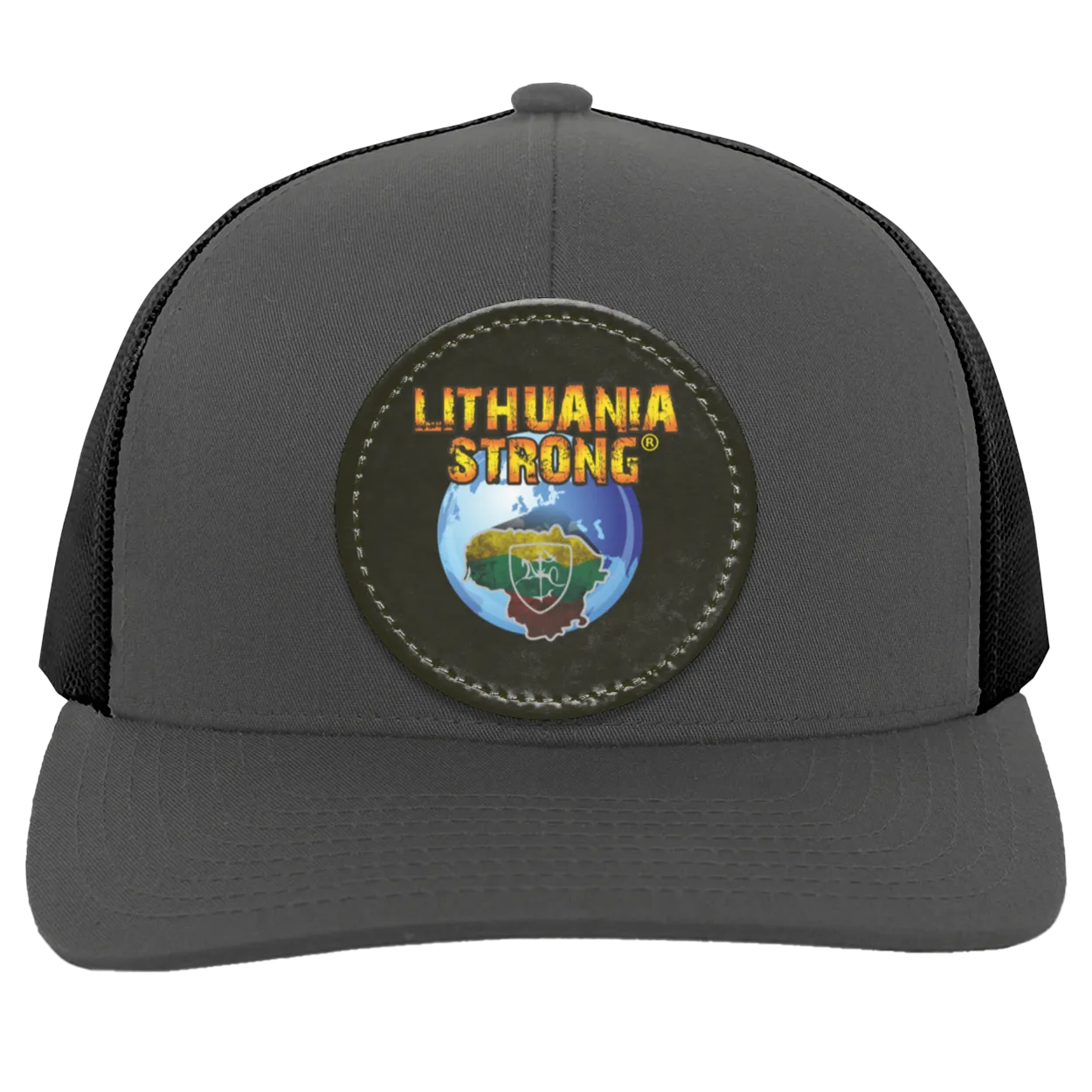 Lithuania Strong - Trucker Snap Back - Circle Patch