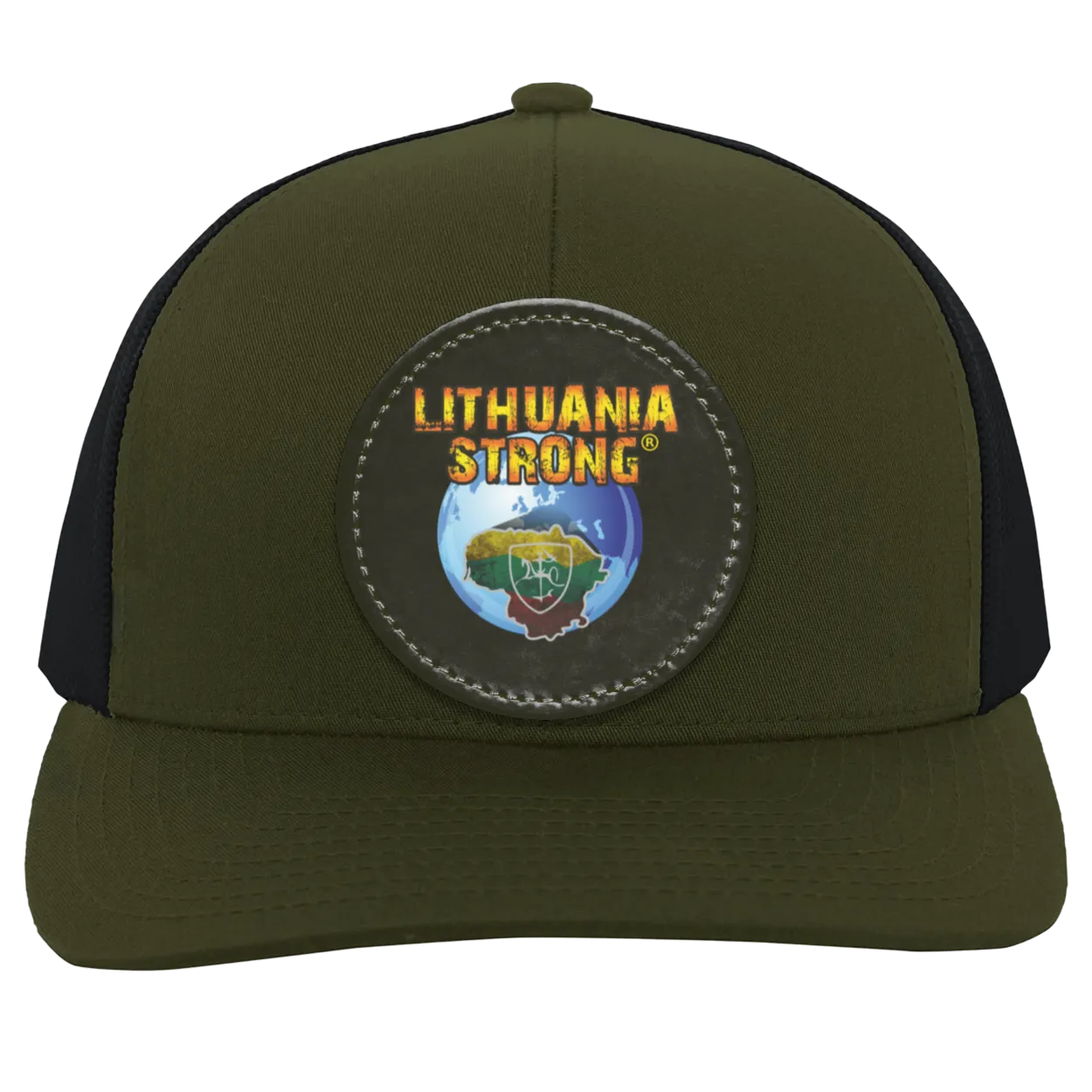 Lithuania Strong - Trucker Snap Back - Circle Patch