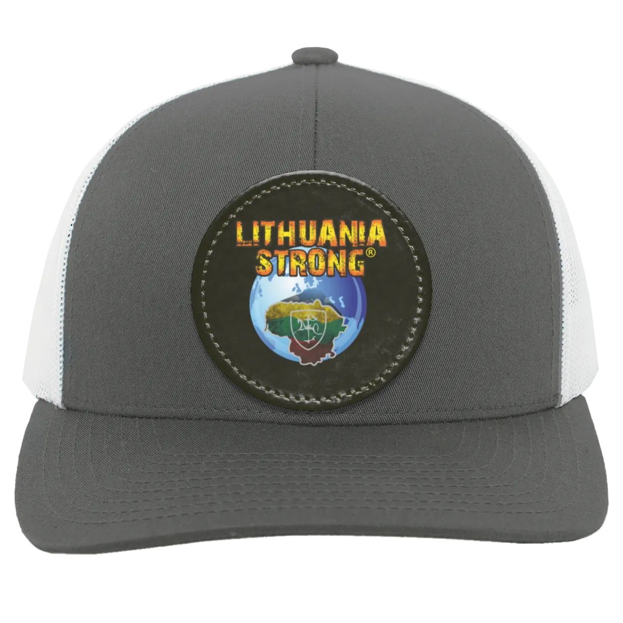 Lithuania Strong - Trucker Snap Back - Circle Patch