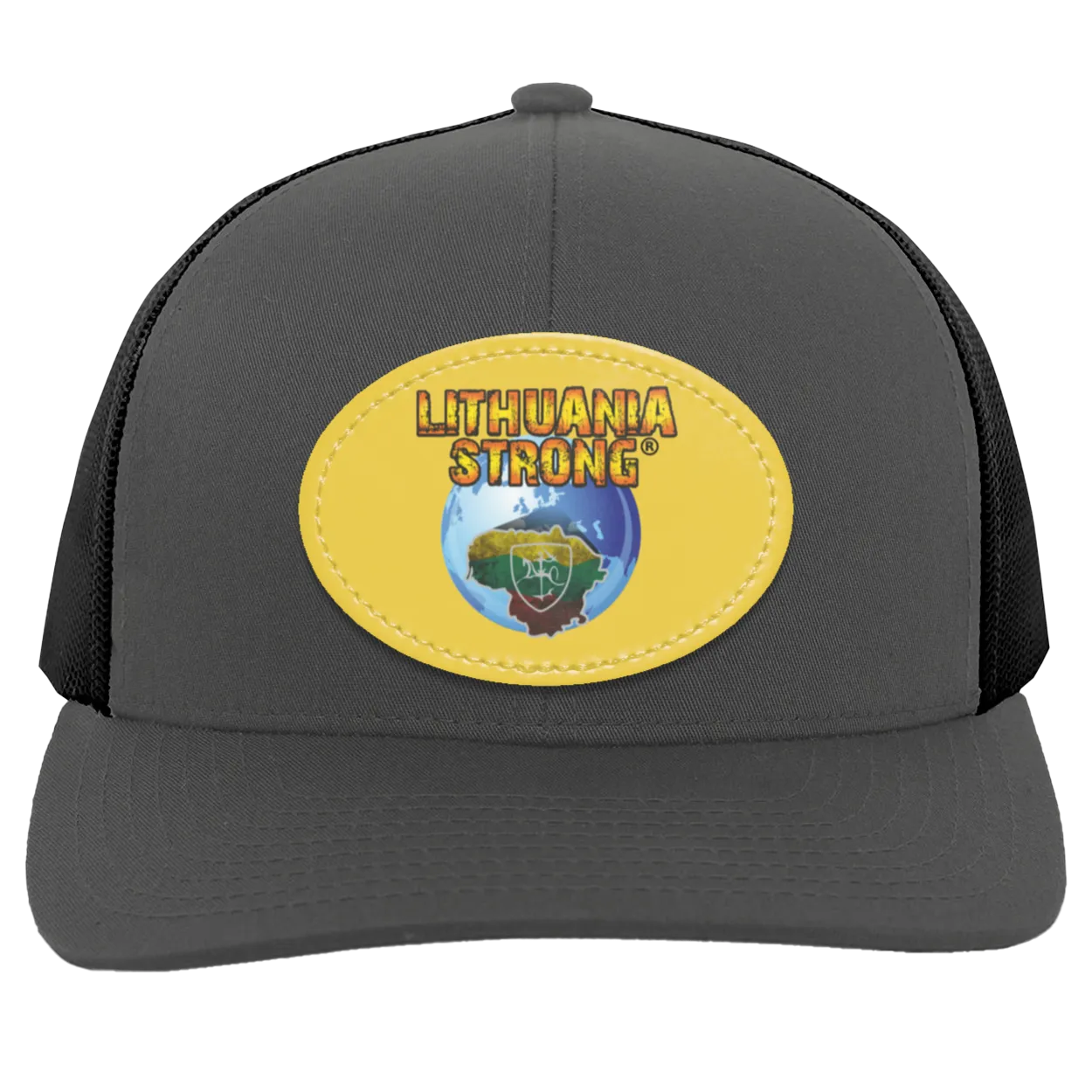 Lithuania Strong - Trucker Snap Back - Oval Patch