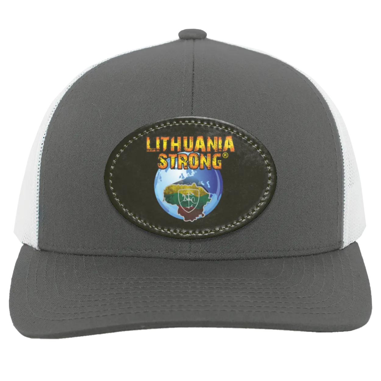 Lithuania Strong - Trucker Snap Back - Oval Patch