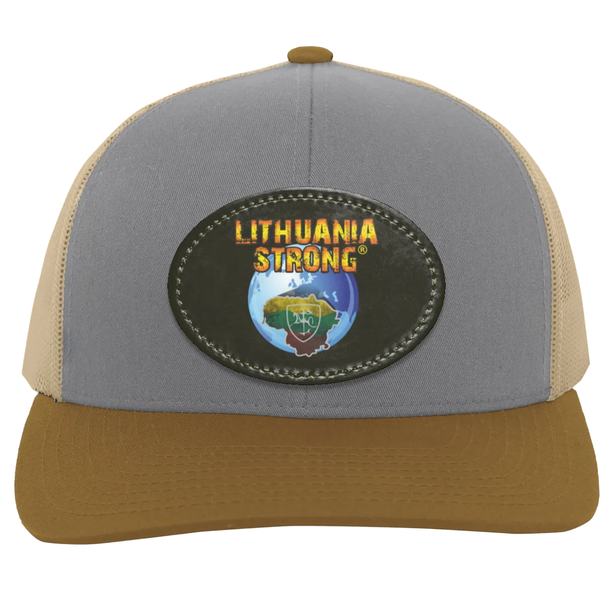 Lithuania Strong - Trucker Snap Back - Oval Patch