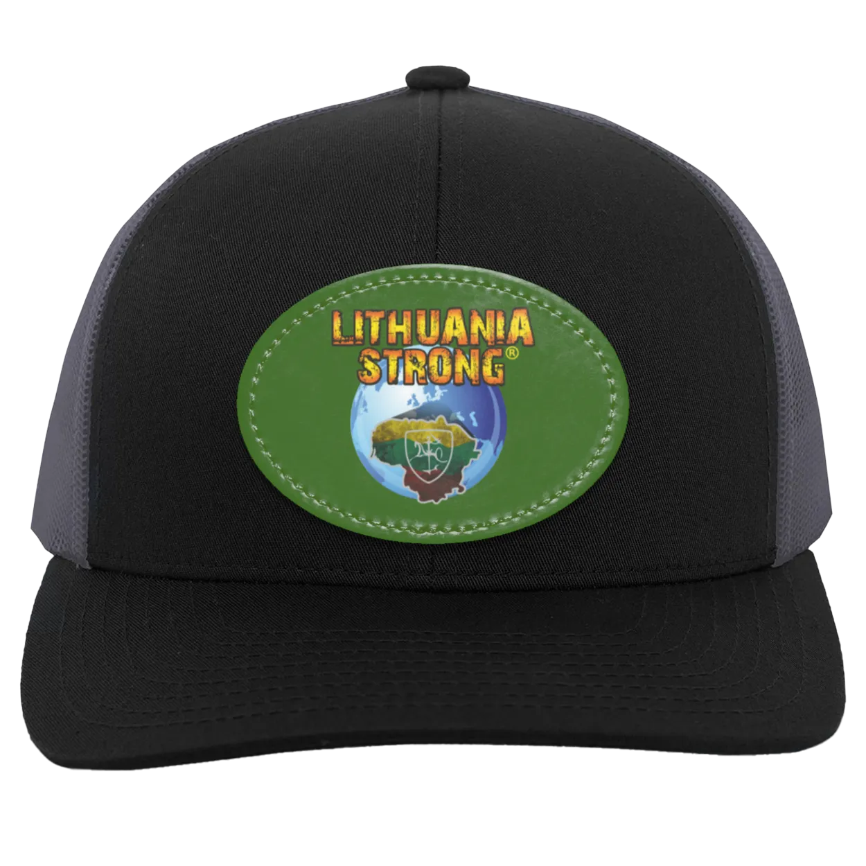 Lithuania Strong - Trucker Snap Back - Oval Patch