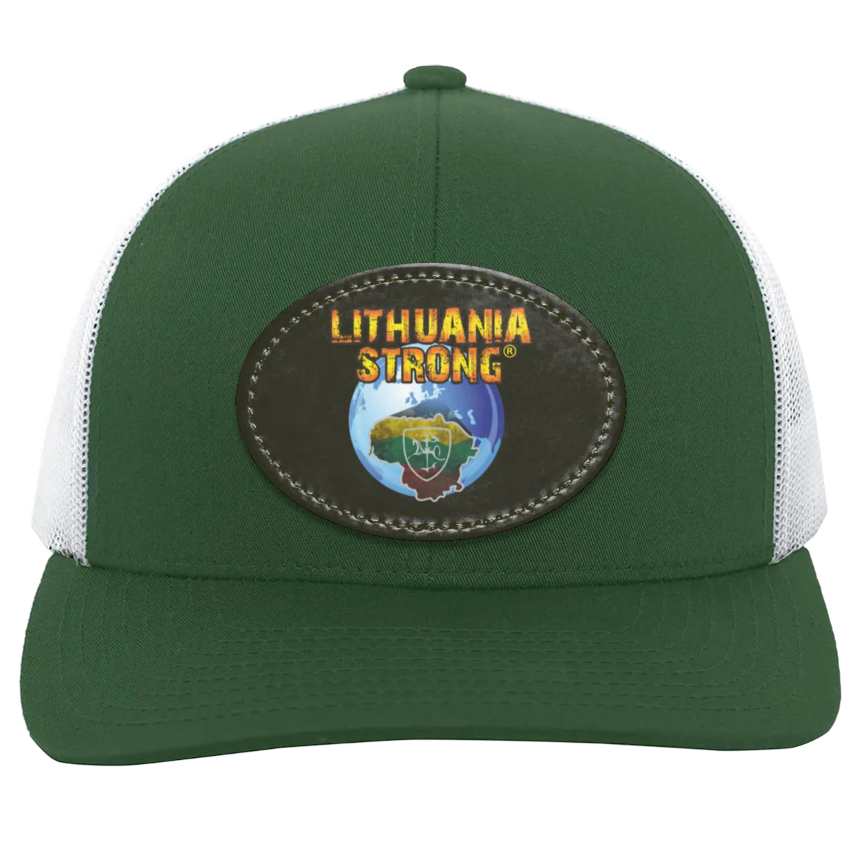 Lithuania Strong - Trucker Snap Back - Oval Patch