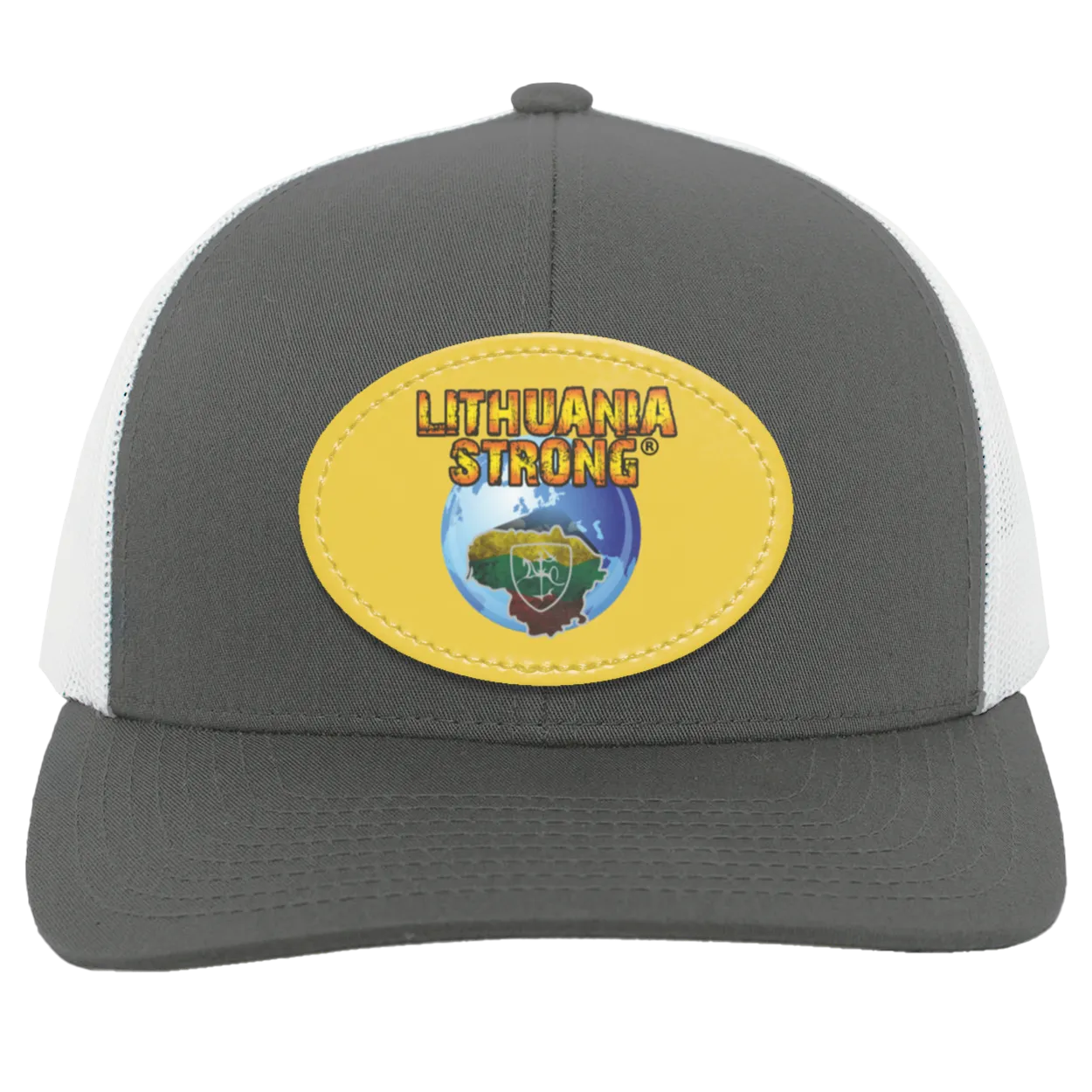Lithuania Strong - Trucker Snap Back - Oval Patch
