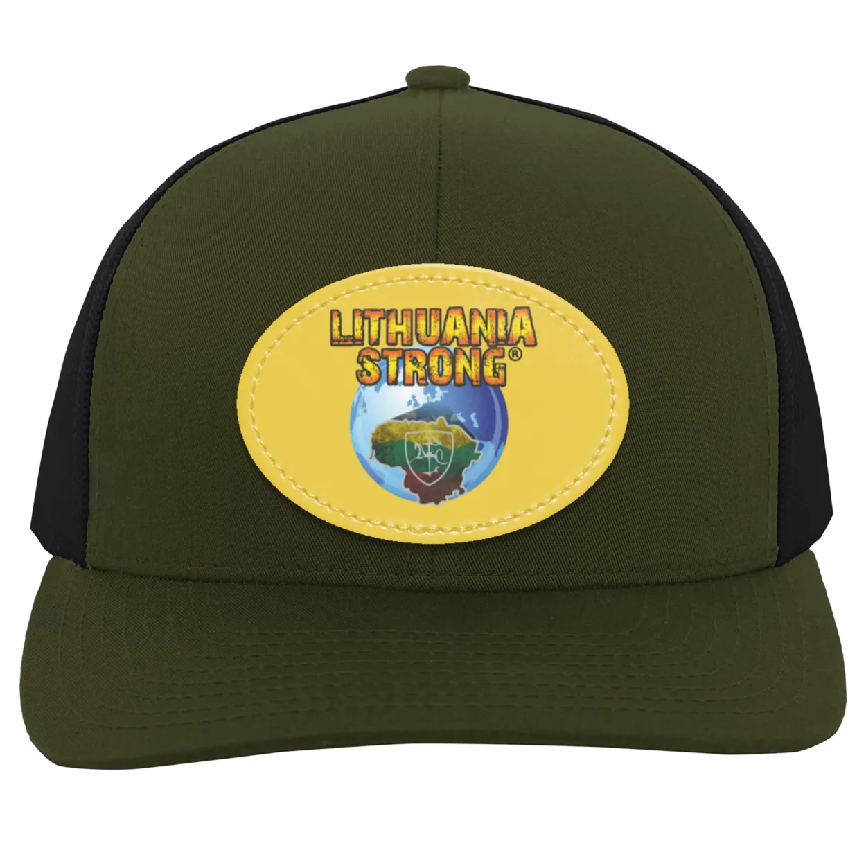Lithuania Strong - Trucker Snap Back - Oval Patch