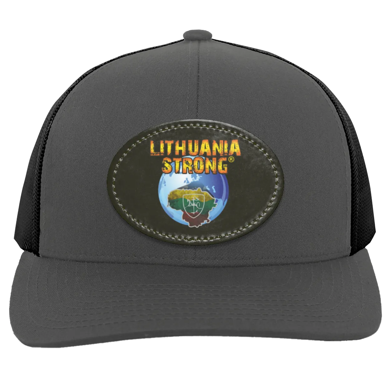 Lithuania Strong - Trucker Snap Back - Oval Patch