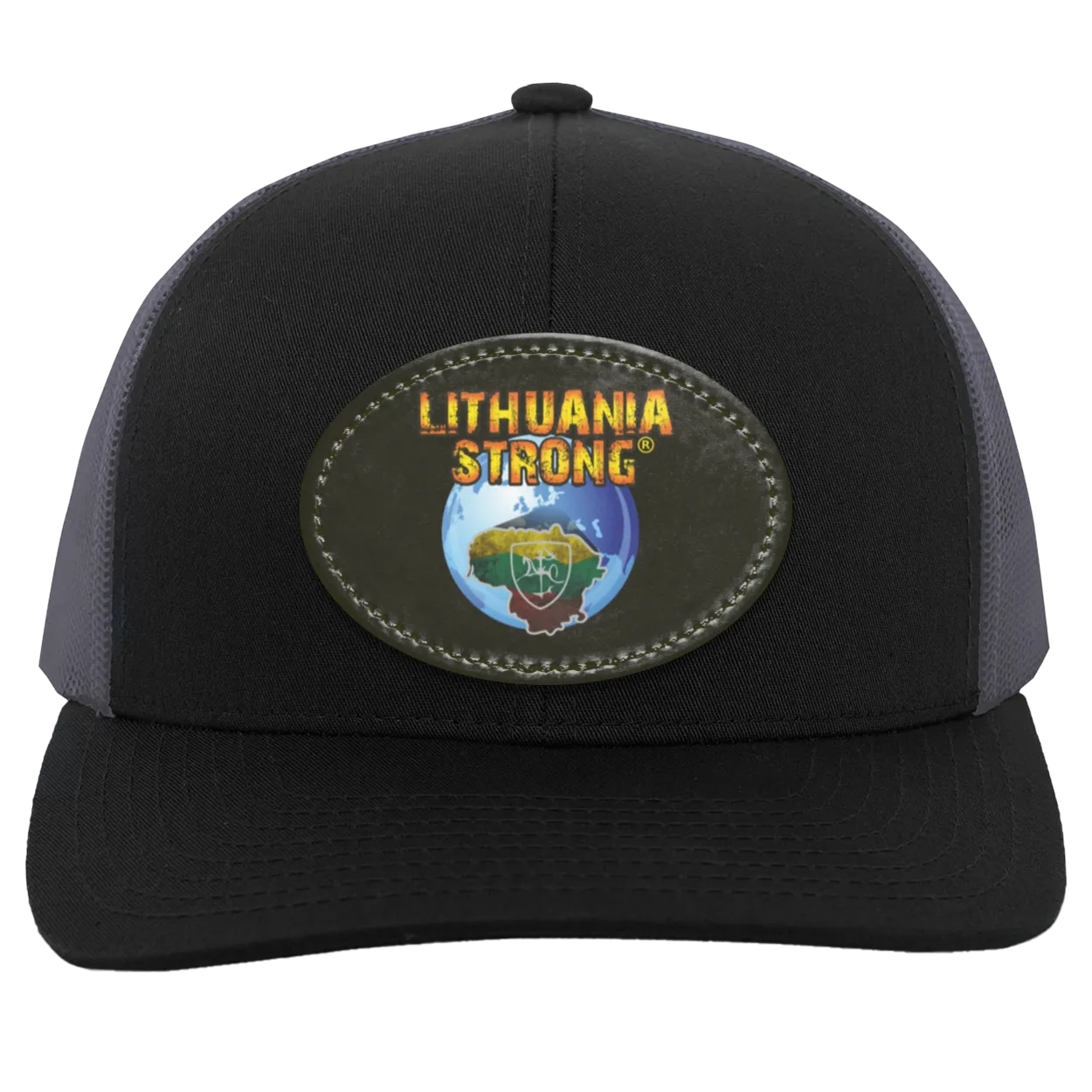 Lithuania Strong - Trucker Snap Back - Oval Patch