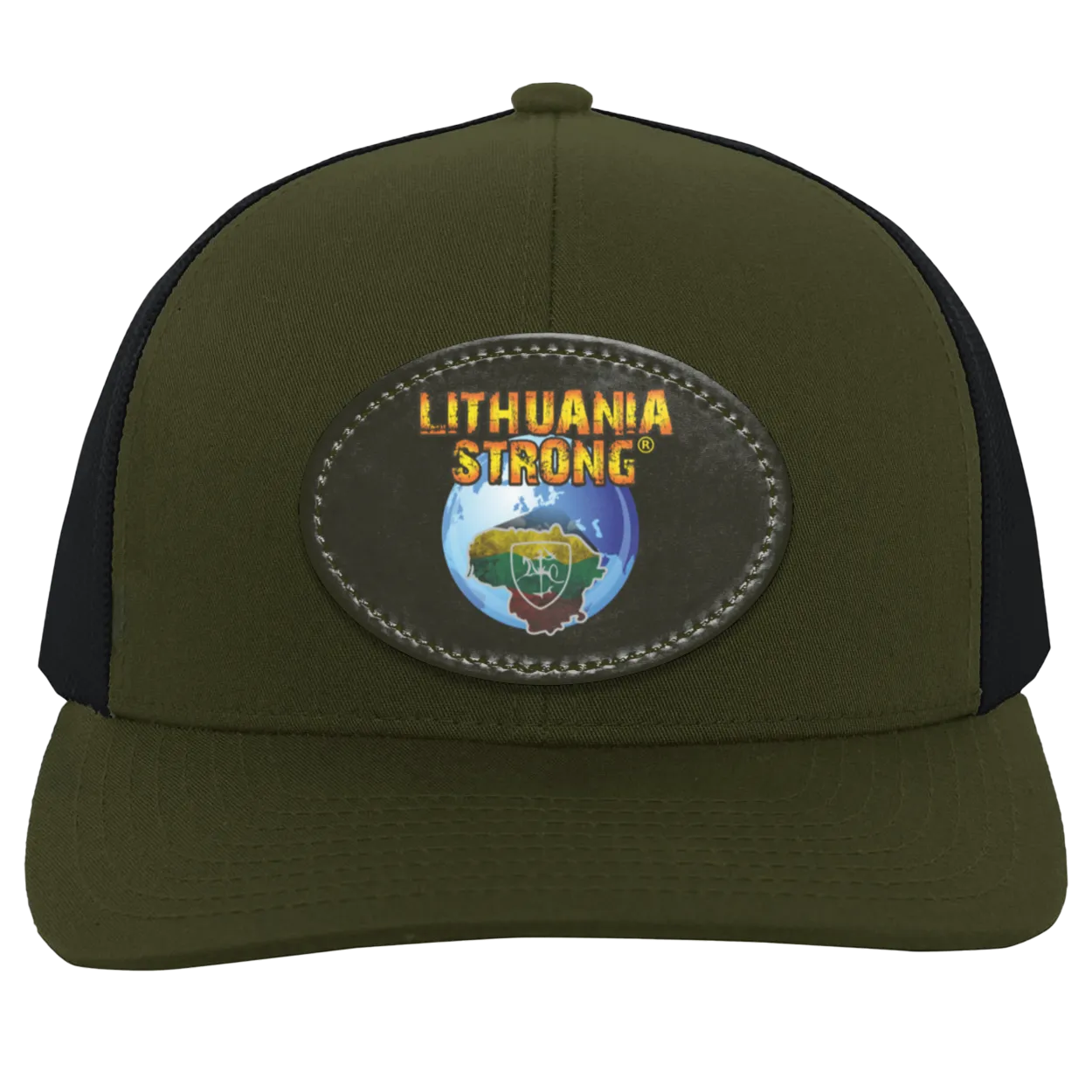 Lithuania Strong - Trucker Snap Back - Oval Patch