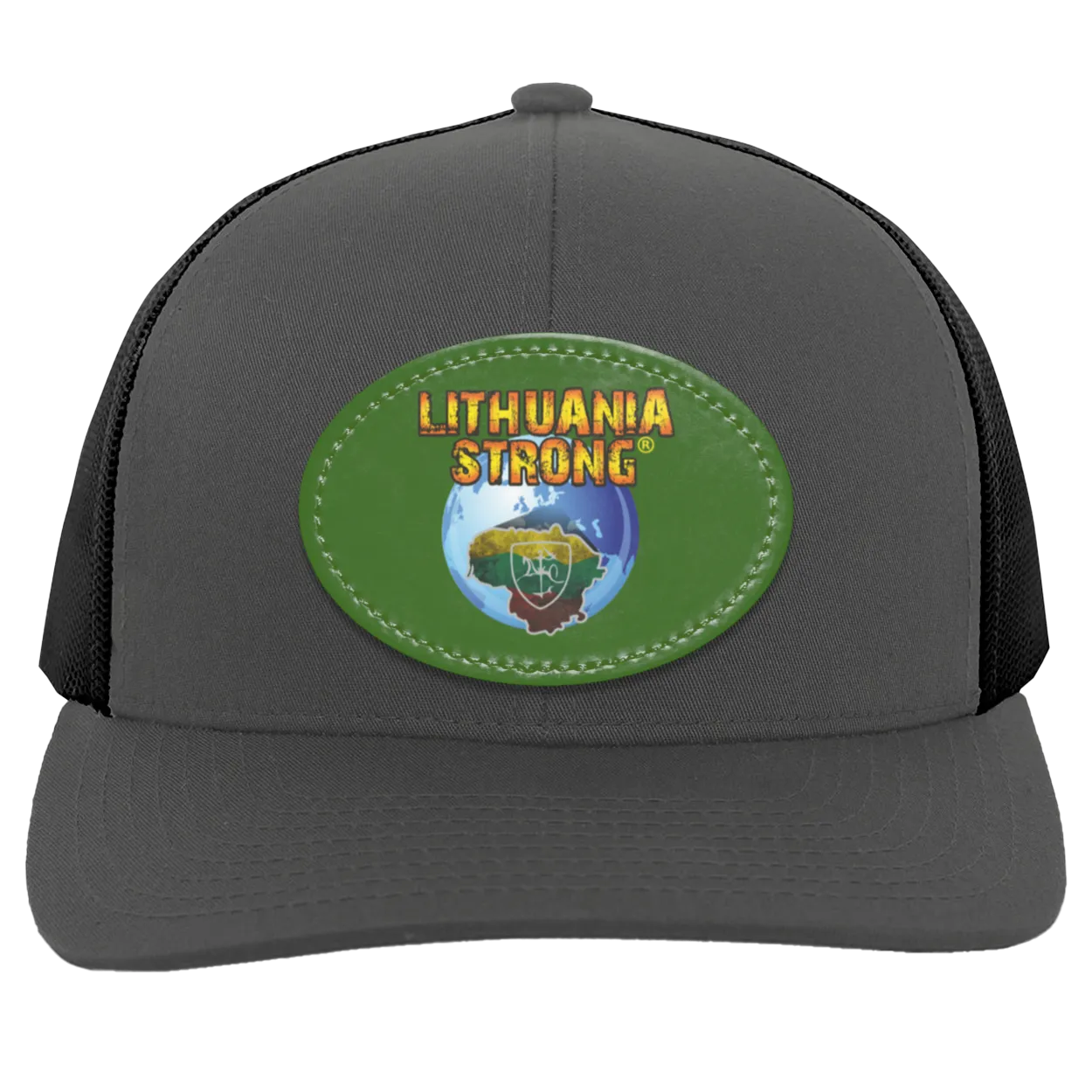 Lithuania Strong - Trucker Snap Back - Oval Patch
