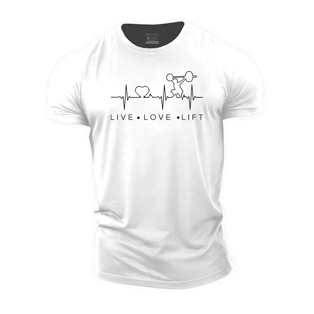 Live Love Lift Cotton T-Shirt