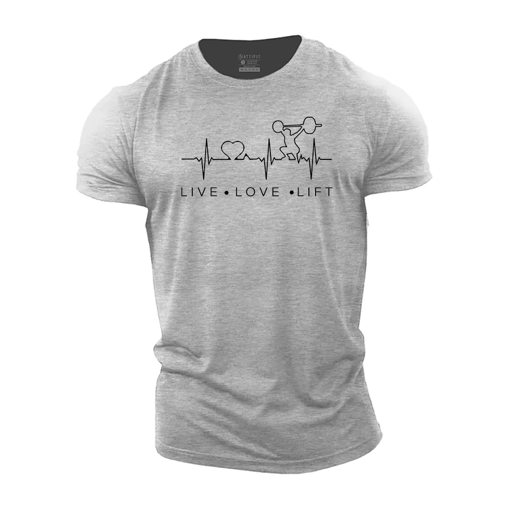 Live Love Lift Cotton T-Shirt