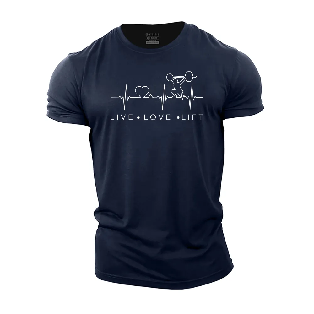 Live Love Lift Cotton T-Shirt
