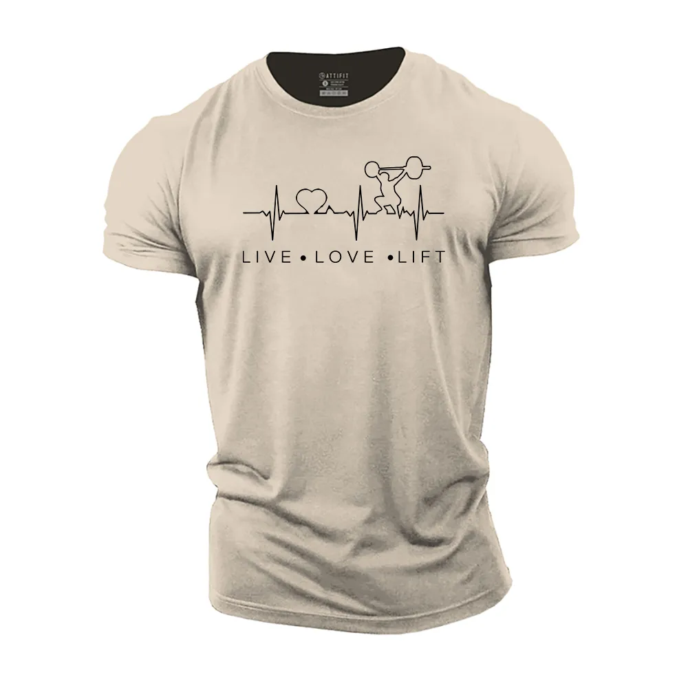 Live Love Lift Cotton T-Shirt