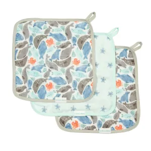 Loulou Lollipop Washcloth Set - Silly Seals