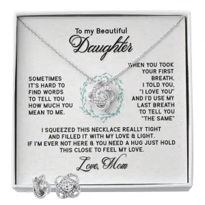 Love Knot Earring & Necklace Set