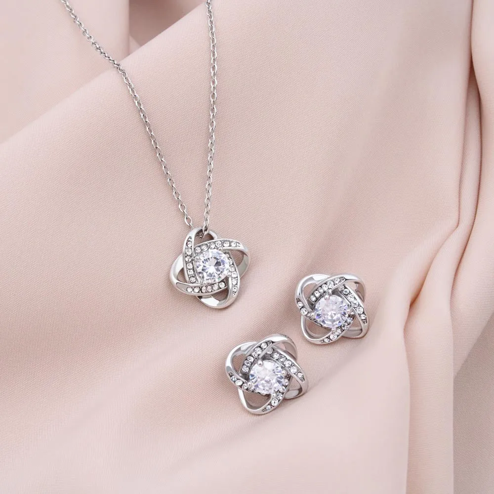 Love Knot Jewelry Set To Mother In Law, From Daughter In Law