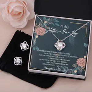Love Knot Jewelry Set To Mother In Law, From Daughter In Law