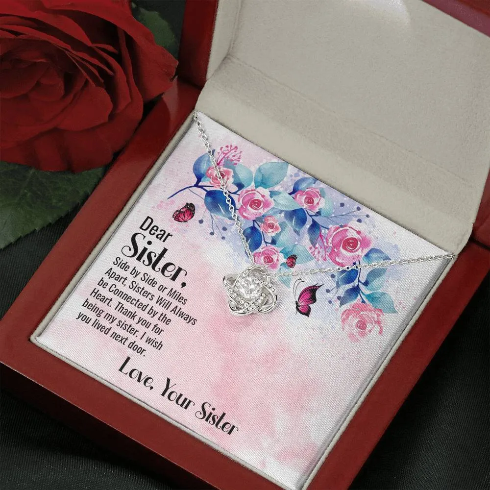 Love Knot Necklace for Sister From Sister