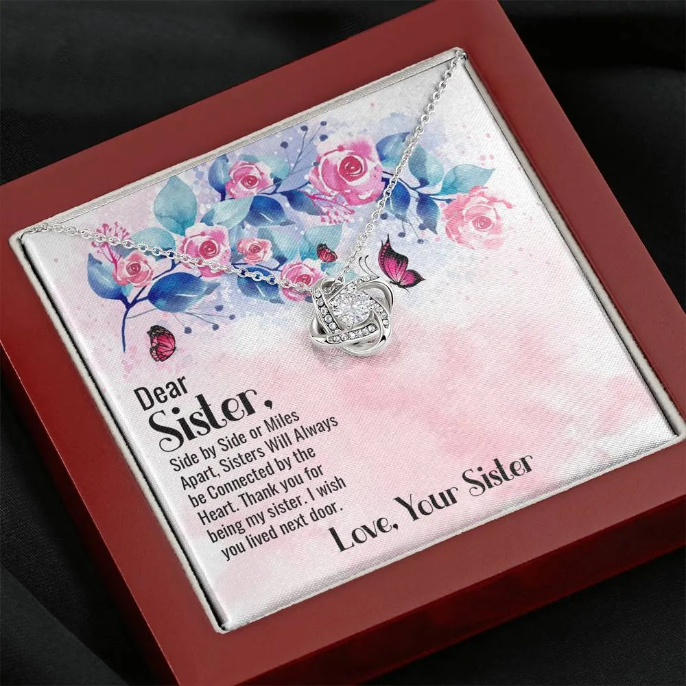 Love Knot Necklace for Sister From Sister