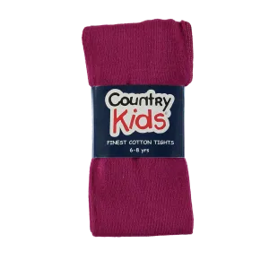 Luxury Cotton Tights - Soft Aubergine