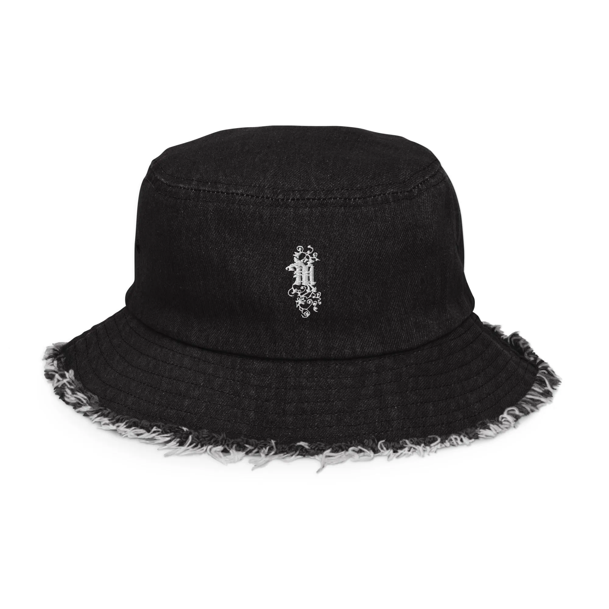 Maadish | Distressed denim bucket hat (colors available)
