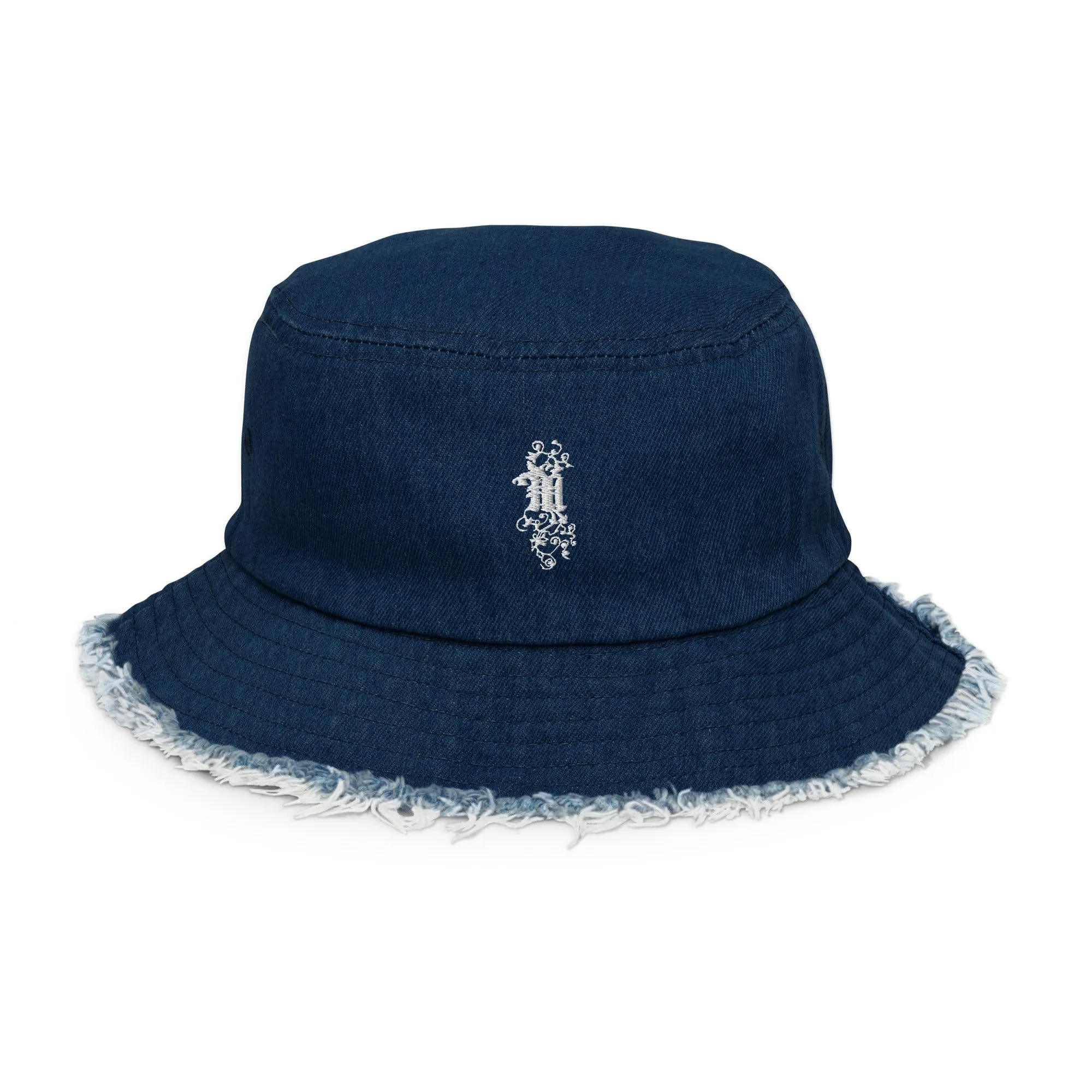 Maadish | Distressed denim bucket hat (colors available)