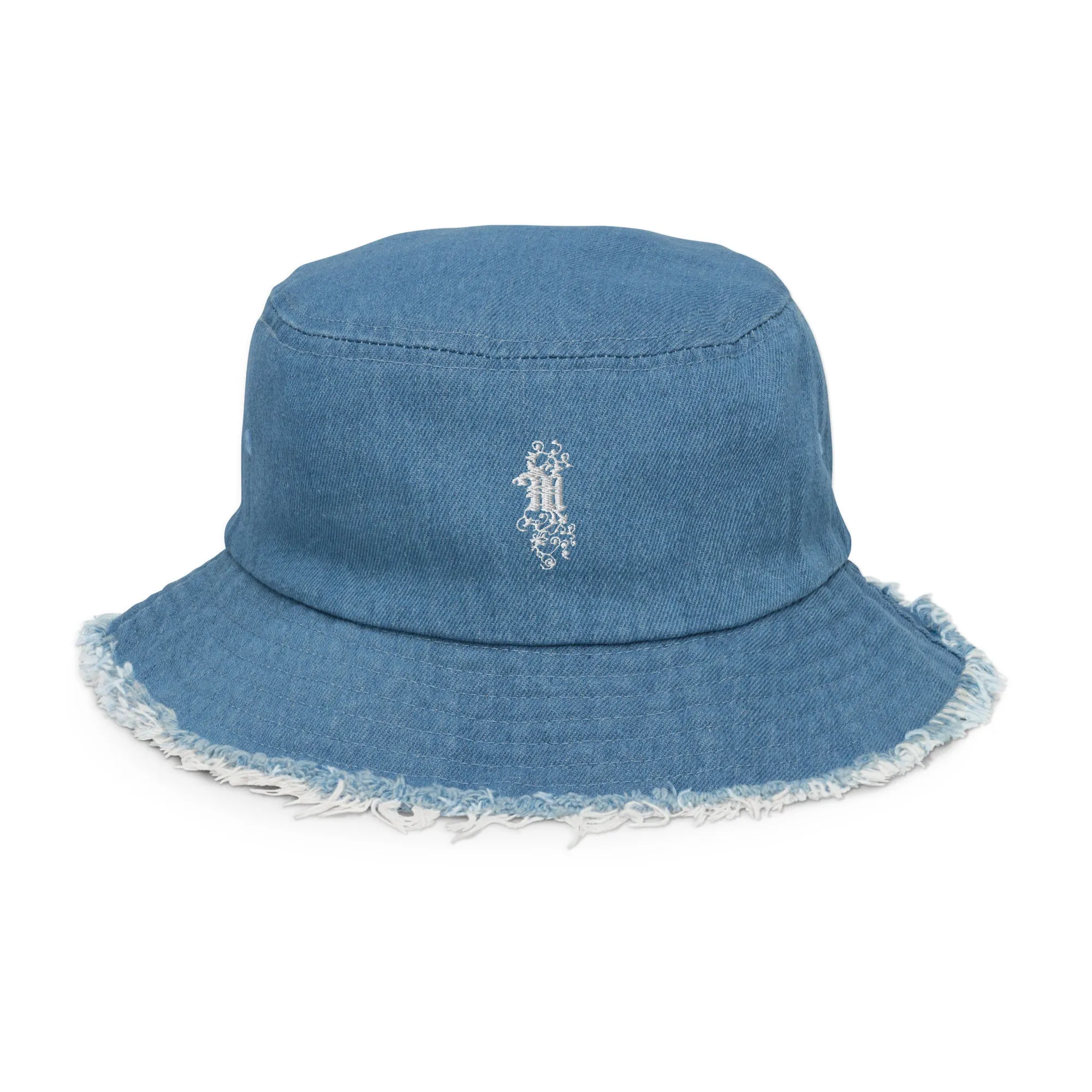 Maadish | Distressed denim bucket hat (colors available)